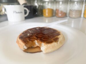 sourdough discard homemade waffles recipe